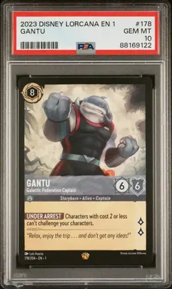 2023 Disney Lorcana - Gantu Galactic Federation Captain #178 - Legendary PSA 10 - Image 1