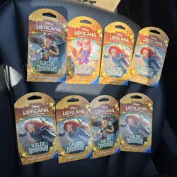 Disney Lorcana Wilds of Unknown Booster Pack Lot 8 Packs of Cards English - Image 1