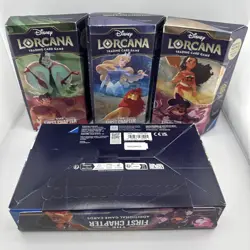 Lorcana First Chapter SEALED Booster box 102623MPG2 + all 3 Starter Decks! NIB - Image 2