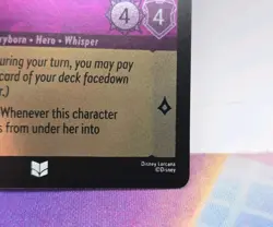 Disney Lorcana TCG, Winterspell, Alice, Well-Read Whisper #36 Cold Foil - Image 5