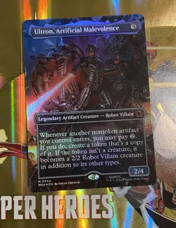 Ultron, Artificial Malevolence (Borderless) (0344) Marvel Super Heroes Foil - Image 1