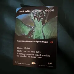 Teval, Arbiter of Virtue (Borderless) Tarkir: Dragonstorm Regular - Image 1