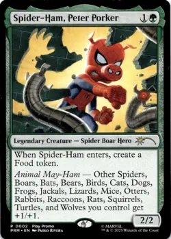 Spider-Ham, Peter Porker 2 Promo Play Promos Magic: The Gathering Near Mint - Image 1