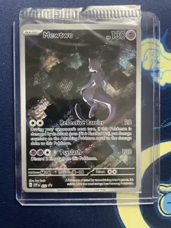 Pokemon 151 Mewtwo 052 Scarlet & Violet UPC Black Star Promo Card Holo Sealed - Image 1
