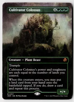 MTG Innistrad Remastered #317 Cultivator Colossus (Borderless) Mythic - Image 1