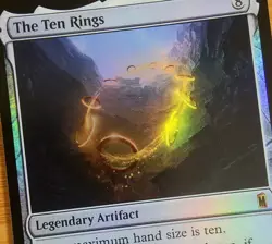 X 1 The Ten Rings Foil Mint Marvel Super Heroes 251 MTG Magic The Gathering - Image 1