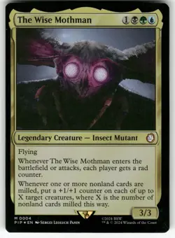 The Wise Mothman (FOIL) 4 Mythic Universes Beyond Fallout Magic The Gathering NM - Image 1