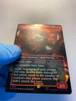 MTG 1x RAINBOW FOIL Kratos, God of War # 2207 Secret Lair Magic Gathering x1 NM - Image 3