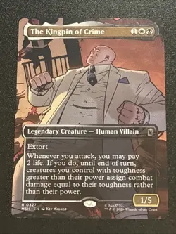 MTG Marvel Super Heroes The Kingpin of Crime Borderless 0327 Rare - Image 1