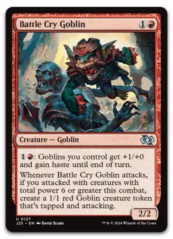 Battle Cry Goblin #127 (NM) Foundations Jumpstart J25 Magic MTG - Image 1