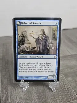 Delver of Secrets NM MTG Innistrad [ISD] Blue Flying Wizard Near Mint Regular - Image 1
