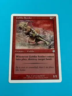 MTG - Magic The Gathering Goblin Settler - (106/173) - Starter 1999 - Image 1