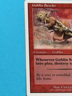 MTG - Magic The Gathering Goblin Settler - (106/173) - Starter 1999 - Image 3