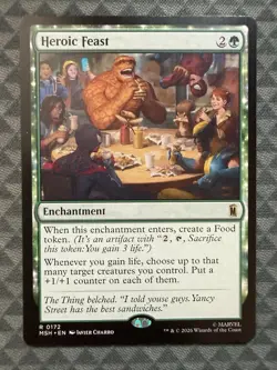MTG Heroic Feast #0172 Rare Marvel Super Heroes (MSH) - Image 2
