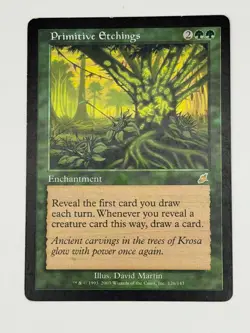 MTG Primitive Etchings Scourge Rare LP - Image 1