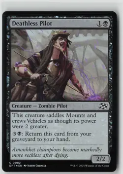 Deathless Pilot (82) - Foil - Aetherdrift (DFT) - NM - Image 1