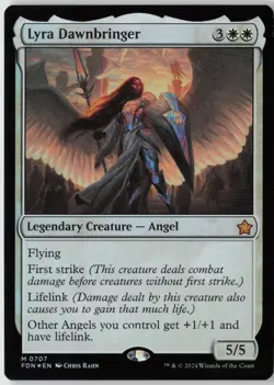 Lyra Dawnbringer (707) - Foil - Foundations (FDN) - NM - Image 1