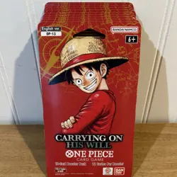 10x One Piece Card Game Carrying On His Will OP-13 Sleeved Booster New & Sealed - Image 2