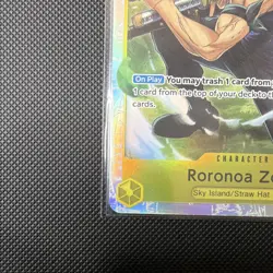 Roronoa Zoro OP15-113 SR Foil Alternate Art Character English 6000 Power Cost 4 - Image 3