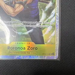 Roronoa Zoro OP15-113 SR Foil Alternate Art Character English 6000 Power Cost 4 - Image 4