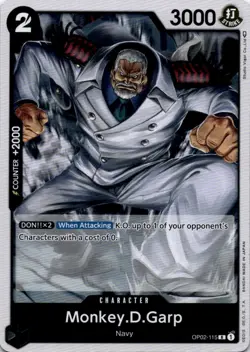 Monkey.D.Garp (115) OP02-115 Rare Paramount War One Piece Foil Near Mint - Image 1