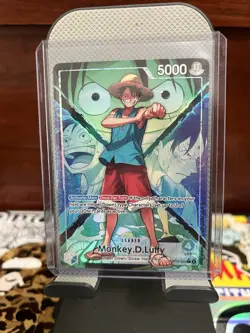 Bandai One Piece Card Game Monkey D. Luffy Leader (ALT Art) OP16-022 HP 5000 - Image 1