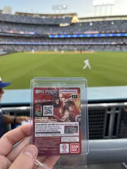 2026 Dodgers x One Piece Night Promo Card Monkey D Luffy - Image 2
