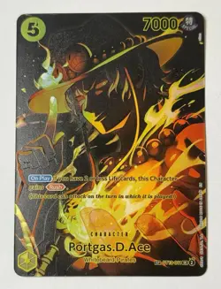 2025 One Piece OP12 Portgas D. Ace Special Alternate Art SP English Card 011 - Image 1