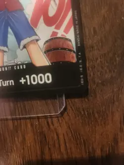 Don!! Card Manga Alternate Art Foil Your Turn +1000 One Piece OP01 Luffy english - Image 5