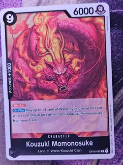 Kouzuki Momonosuke (085) OP16-085 Rare The Time of Battle One Piece Foil NM - Image 1