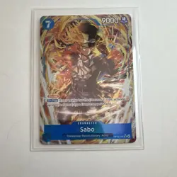 Bandai One Piece CCG OP15-046 Sabo Special Rare Foil 9000 Power Cost 7 EN - Image 1