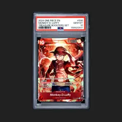 MONKEY D LUFFY ST10-006 PSA 10 GEM MINT One Piece TREASURE BOOSTERS SET English - Image 1