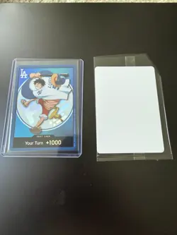 Bandai One Piece x Los Angeles Dodgers Monkey D. Luffy Don!! Card Promo Holo - Image 2