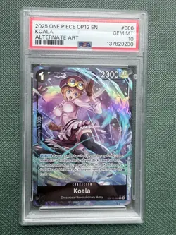 Koala OP12-086 Foil Alt Art PSA 10 Graded Card One Piece TCG Bandai English - Image 1