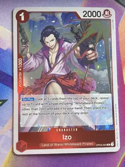 Izo OP03-003 | Pillars of Strength - English | R Foil | One Piece NM - Image 2
