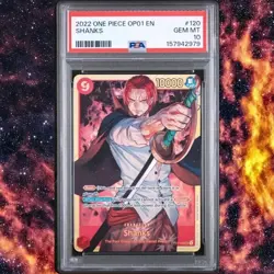 2022 One Piece OP01-120 Shanks SEC PSA 10 Romance Dawn English - Image 1