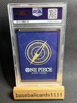 2023 One Piece OP03 EN Wanted Alternate Art #012 Monkey D. Luffy PSA 10 GEM P1 - Image 2