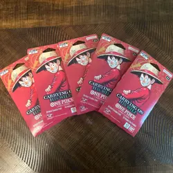 One-Piece OP13 Sleeved Booster Packs X5 SEALED - Image 1