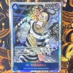 Bandai One Piece CCG Mr.3 (Galdino) OP06-056 SP Foil Blue 5000 EN - Image 1