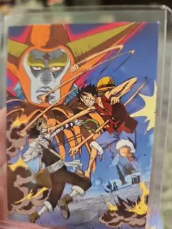Panini One Piece Epic Journey Card 076 Monkey D. Luffy Sanji Roronoa Water Seven - Image 5