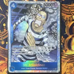 Bandai One Piece Card Game Mr.3 (Galdino) SP Foil SR OP16-056 5000 EN - Image 1