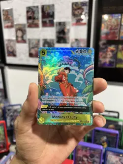 One Piece Monkey D. Luffy Op07-109 (TR) Treasure Rare Two Legends (Op08) NM - Image 1