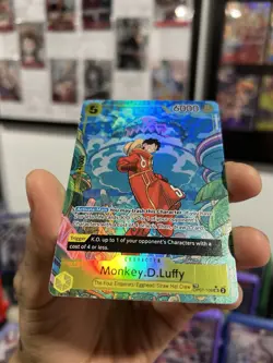 One Piece Monkey D. Luffy Op07-109 (TR) Treasure Rare Two Legends (Op08) NM - Image 2