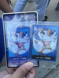2026 ONE PIECE LOS ANGELES DODGERS MONKEY D. LUFFY DON!! CARD PROMO 7/2/26 - Image 1