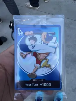 2026 ONE PIECE LOS ANGELES DODGERS MONKEY D. LUFFY DON!! CARD PROMO 7/2/26 - Image 2