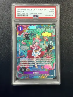 One Piece - OP14 The Azure Sea’s Seven - Sugar - OP10-065 SP Alt Art - PSA 9 C3 - Image 1