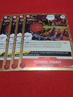 Honesty Impact Playset - OP11-018 x4 - A Fist of Divine Speed - One Piece TCG - Image 1