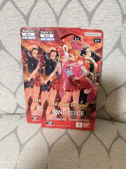 One Piece Card Gam EB-03 Extra Booster Heroine Edition x2 Sleeved Packs English - Image 1