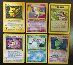 Pokemon TCG WOTC Black Star 6 Card Promo Lot - Pikachu Mew Marill And More - Image 1