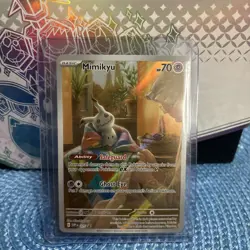 Pokemon TCG Mimikyu Scarlet & Violet Promo Card 075/ Near Mint Condition - Image 1